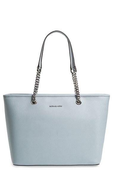 Michael Michael Kors 'jet Set Travel Chain Multifunction' Leather Tote -
