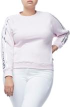 Women's Good American Crewneck Sweatshirt - Pink