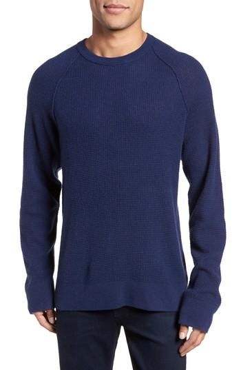 Men's James Perse Thermal Cashmere Sweater (xl) - Blue