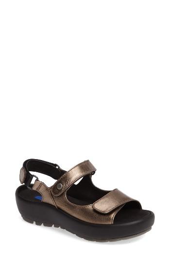 Women's Wolky Rio Sandal -6.5us / 37eu - Metallic