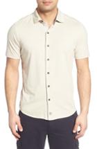 Men's Thaddeus Mcadams Slub Jersey Sport Shirt - Beige