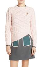 Women's Ted Baker London Charo Cable Knit Wrap Front Sweater
