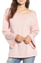 Women's Treasure & Bond Bell Sleeve Sweatshirt, Size - Pink