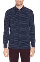 Men's Ted Baker London Ilensky Micro Diamond Trim Sport Shirt (xxl) - Blue