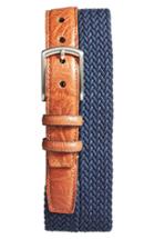 Men's Torino Belts Braided Stretch Cotton Belt - Navy