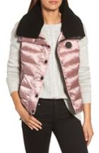 Women's Ugg Genuine Shearling Trim Down Vest - Purple