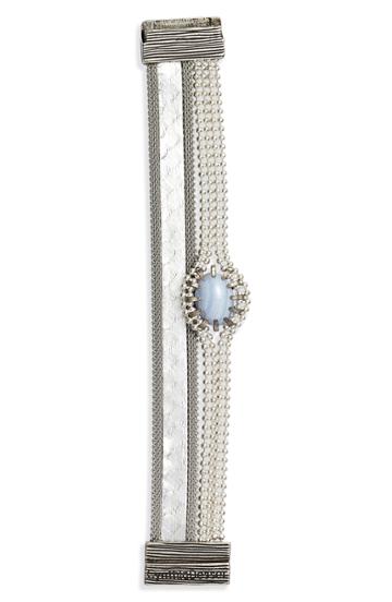 Women's Cynthia Desser Layered Stone & Snakeskin Bracelet