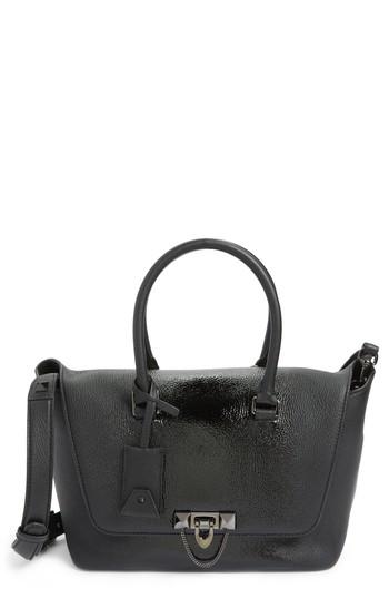 Valentino Garavani Demilune Top Handle Leather Satchel -