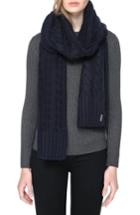 Women's Soia & Kyo Cable Knit Scarf, Size - Blue