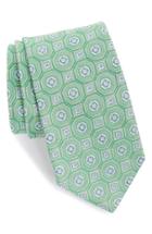 Men's John W. Nordstrom Medallion Silk Tie, Size - Green