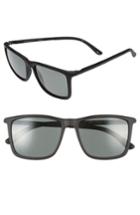 Women's Le Specs Tweedledum 55mm Polarized Sunglasses - Matte Black