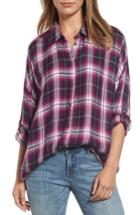 Women's Kut From The Kloth Misa Drop Shoulder Plaid Top