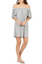 Women's Delacy Marley Off The Shoulder Minidress - Grey