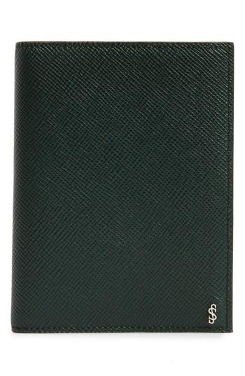 Serapian Milano Evolution Leather Passport Case - Green