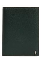 Serapian Milano Evolution Leather Passport Case - Green