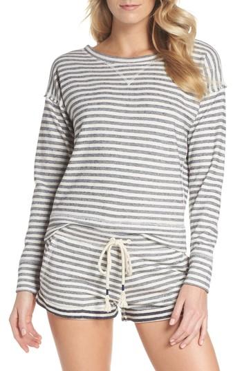 Women's Skin Charlie Stripe Sweatshirt - Blue