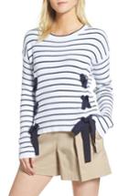 Women's 1901 Side Tie Crop Sweater - White