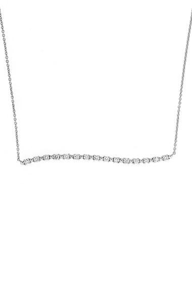 Women's Bony Levy Wavy Bar Diamond Pendant Necklace (nordstrom Exclusive)