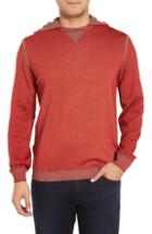 Men's Bugatchi Hooded Pullover - Red