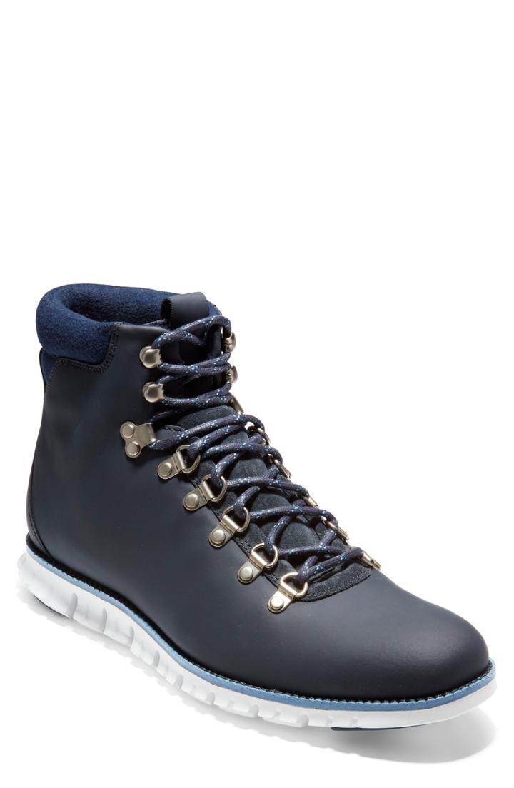 Men's Cole Haan Zerogrand Water Resistant Hiker Boot .5 M - Blue