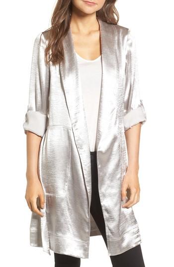 Women's Line & Dot Reue Coat - Metallic