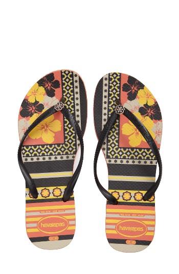 Women's Havaianas 'slim Thematic' Flip Flop /36 Br - Orange