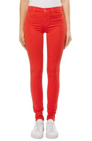 Women's J Brand 485 Mid Rise Skinny Jeans - Orange