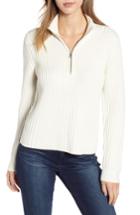 Women's Calvin Klein Jeans Half Zip Wool Blend Sweater - Grey