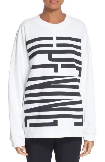 Women's Opening Ceremony Graphic Cotton Sweatshirt - White