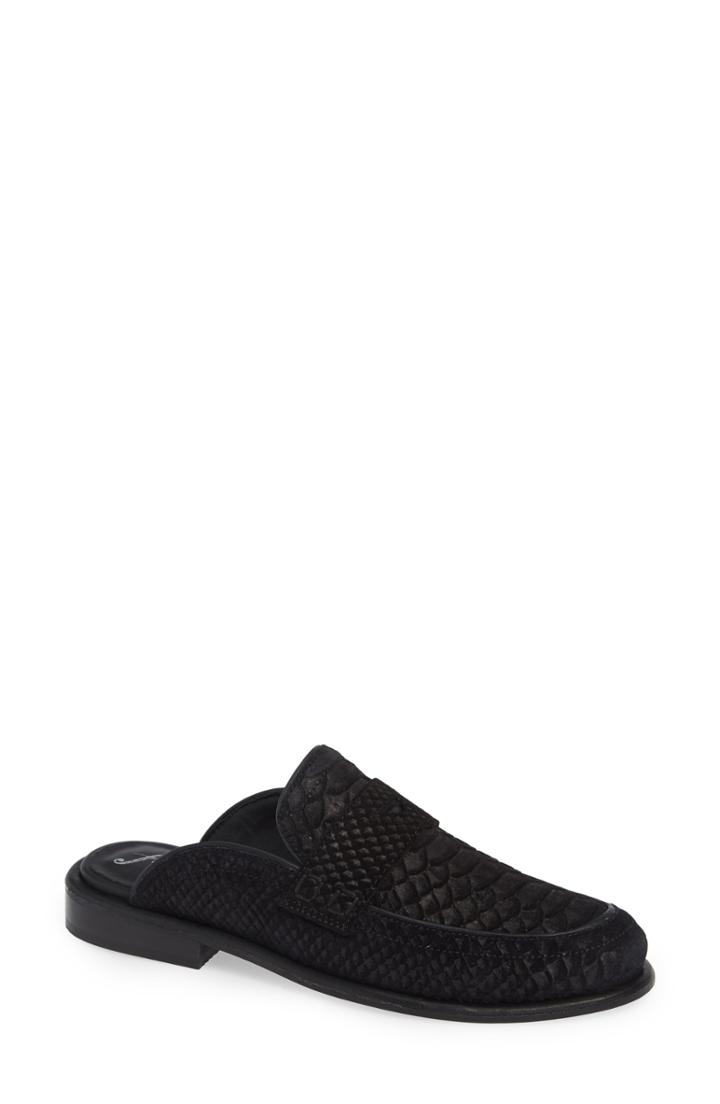Women's Free People Rowan Penny Loafer Mule Us / 37eu - Black
