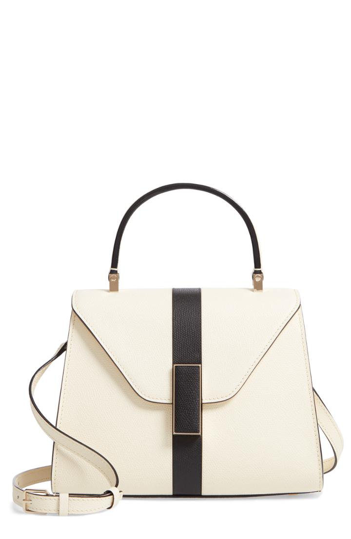 Valextra Mini Iside Top Handle Bag - White