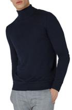 Men's Topman Turtleneck Sweater, Size - Blue