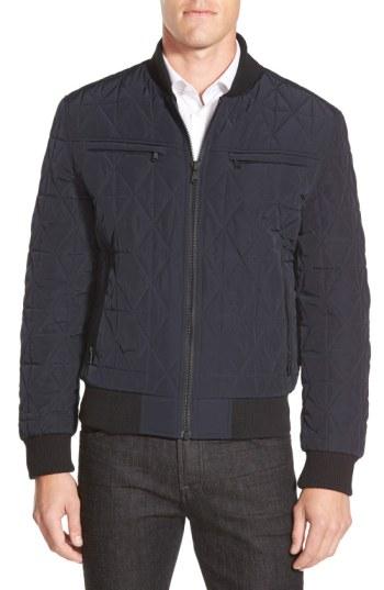 Men's Michael Kors Diamond Quilted Zip Front Jacket