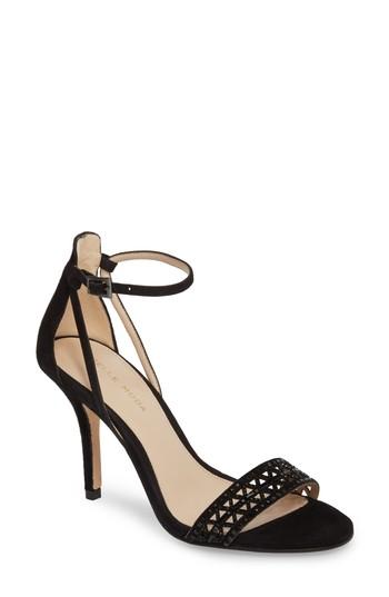Women's Pelle Moda Karmina Embellished Sandal .5 M - Black