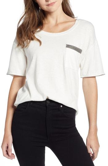 Women's Splendid Embellished Tee - White