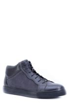 Men's Zanzara Twist Perforated High Top Sneaker M - Black