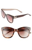 Women's Ted Baker London 51mm Square Cat Eye Sunglasses - Havana