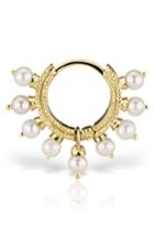 Women's Maria Tash 18 Gauge Pearl Coronet Ring