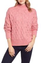 Women's J.crew Point Sur Colorblock Pointelle Crewneck Sweater - Ivory