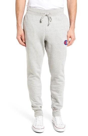 Men's Champion Big C Jogger Sweatpants - Grey