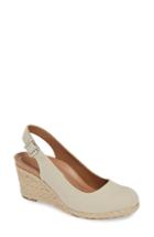 Women's Vionic Coralina Orthaheel Espadrille Wedge Slingback Sandal .5 M - Beige