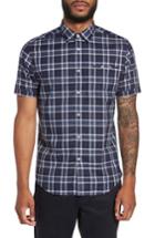 Men's Good Man Brand Slim Fit Plaid Sport Shirt - Blue