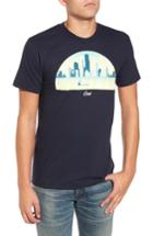 Men's Casual Industrees Skyline Arch 3d Graphic T-shirt, Size - Blue