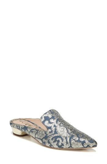 Women's Sam Edelman Augustine Patterned Loafer Mule M - Blue