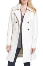 Women's Guess Double Breasted Boiled Wool Peacoat