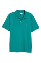 Men's Lacoste Jersey Interlock Fit Polo, Size 4(m) - Green
