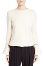 Women's See By Chloe Bell Sleeve Cotton Top - Ivory