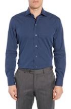Men's Ledbury Winhall Slim Fit Check Dress Shirt - Blue