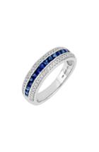 Women's Bony Levy Diamond & Sapphire Band Ring (trunk Show Exclusive)