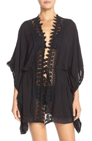 Women's La Blanca 'costa Brava' Crochet Cover-up Kimono